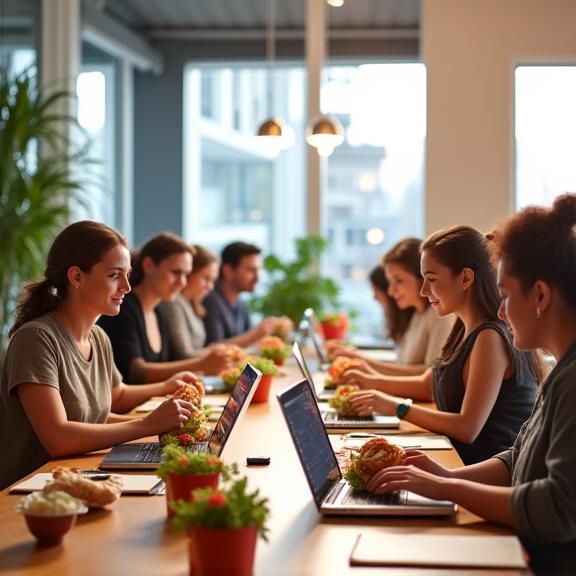 Coworking livraison bureaux repas collectifs